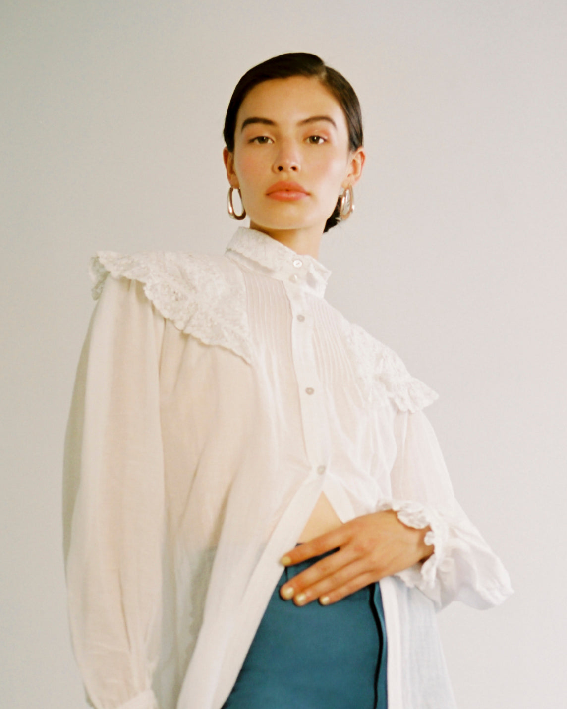 MAYA BLOUSE | bone | organic