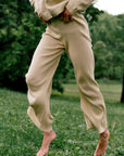 RIBBED GALLO PANT | pear