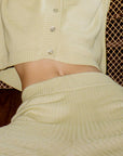 RIBBED GALLO PANT | pear