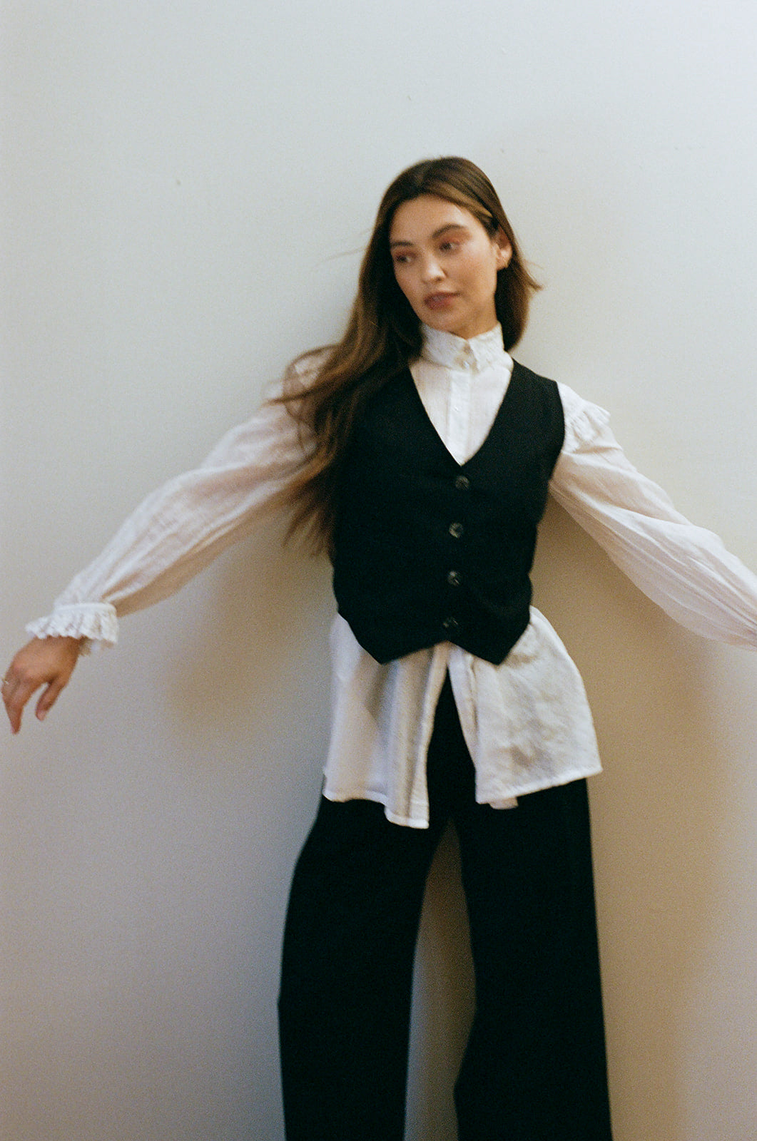 FARRA VEST | noir | organic – Maria Stanley