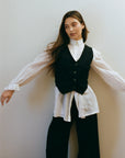 FARRA VEST | noir | organic