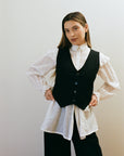 MAYA BLOUSE | bone | organic