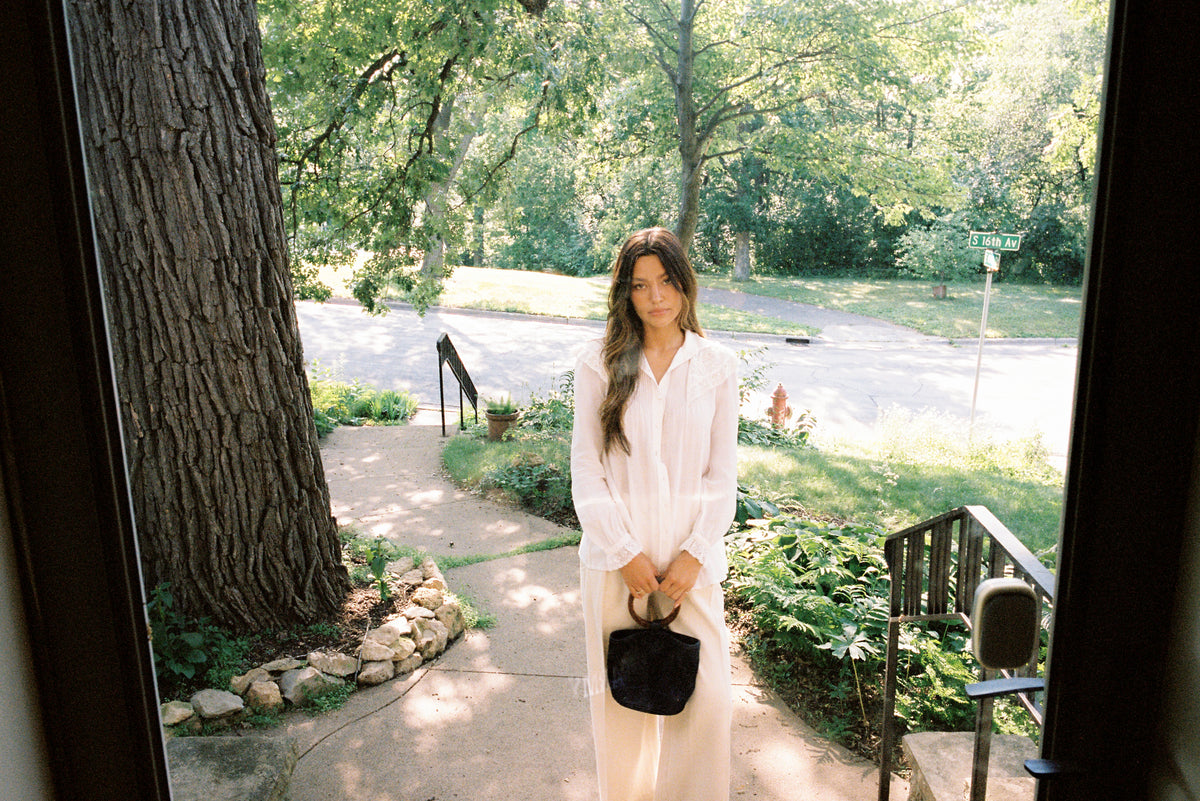 MAYA BLOUSE | bone | organic