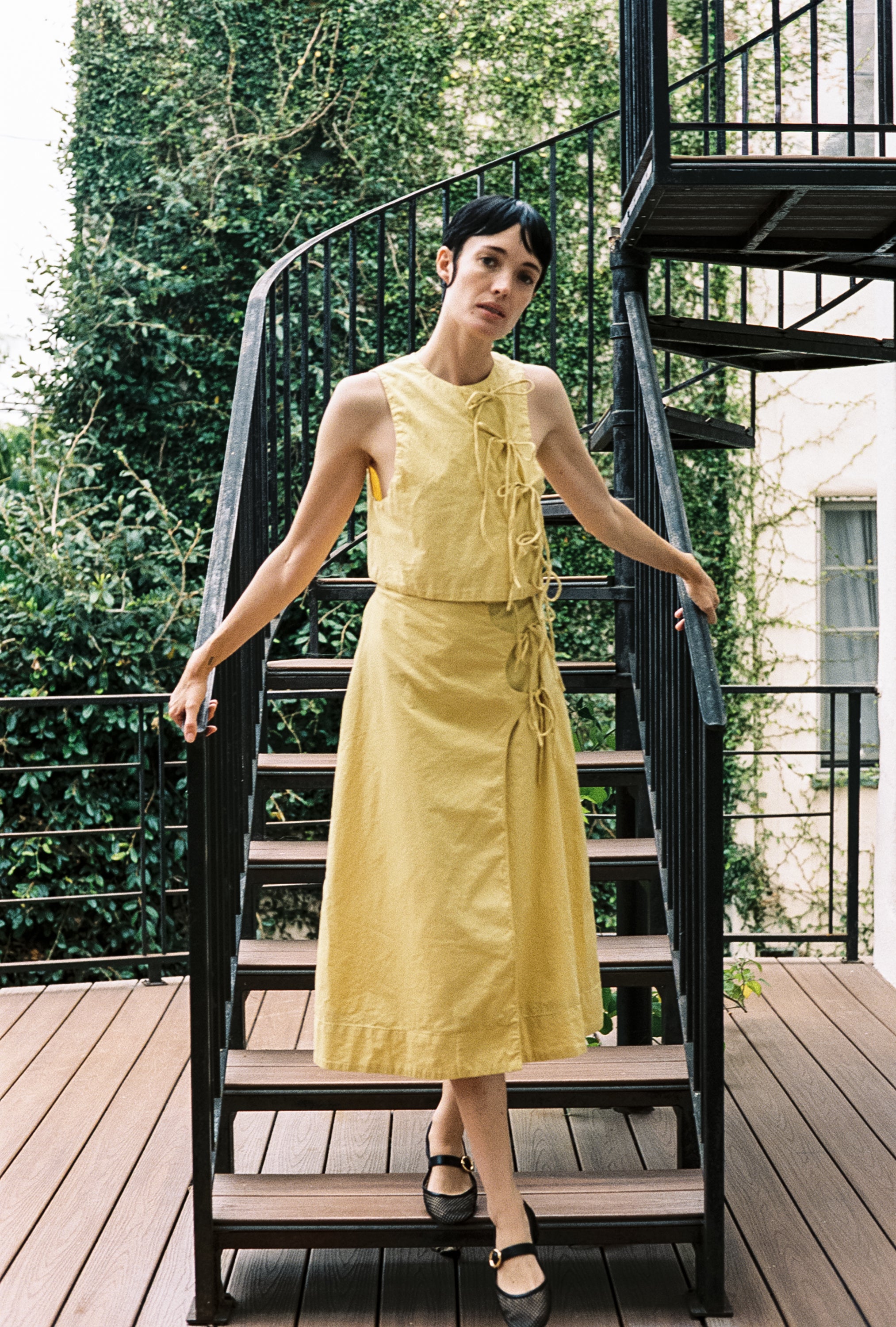 ELDI SKIRT | butter | organic + earth dyed