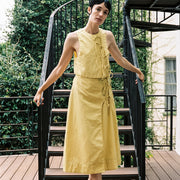 ELDI SKIRT | butter | organic + earth dyed