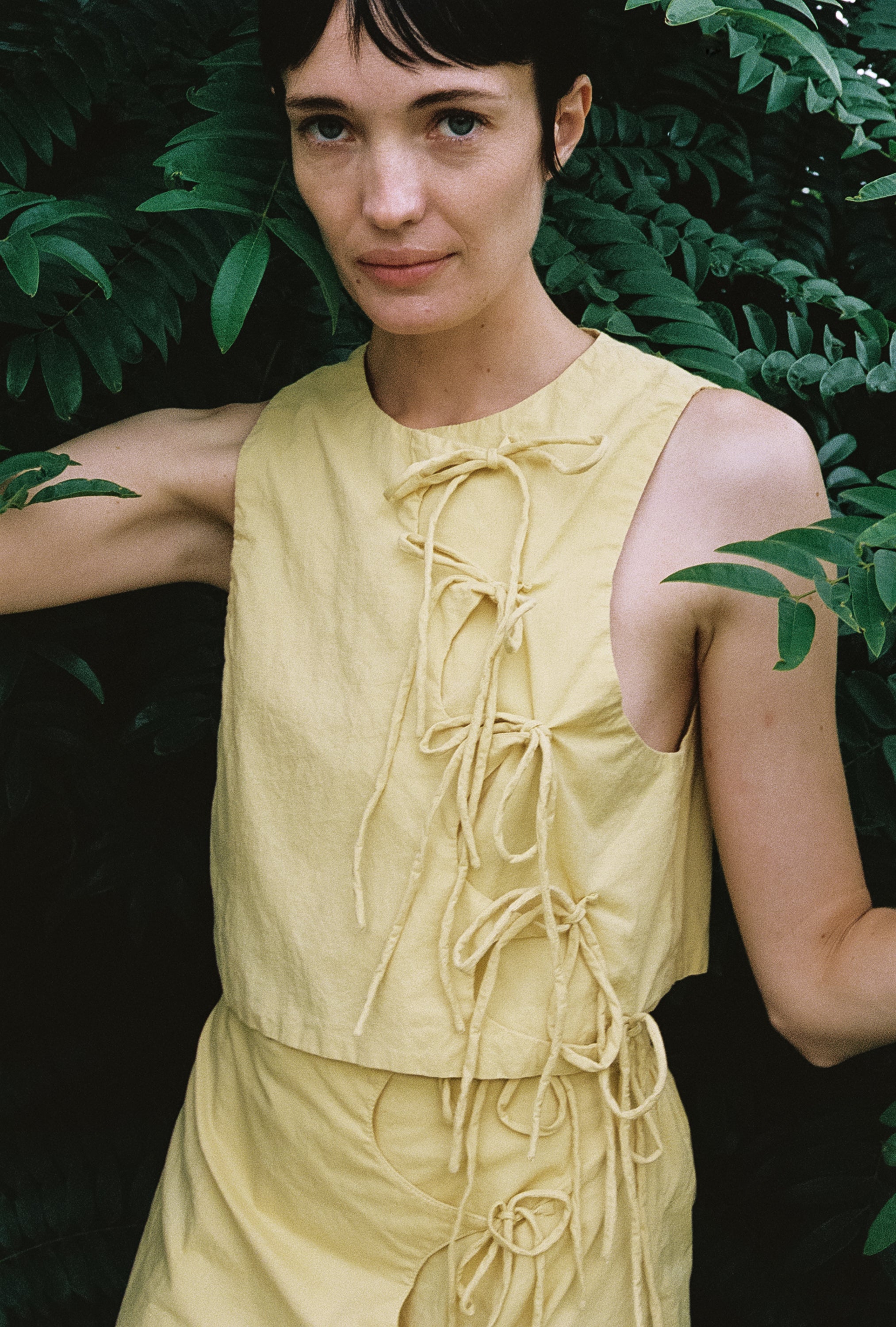 TAHINI TOP | butter | organic + earth dyed