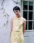 TAHINI TOP | butter | organic + earth dyed
