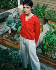 BUTTON CARDI | piquillo | organic