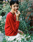 BUTTON CARDI | piquillo | organic
