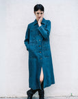 CONRAD CAR COAT | denim | organic + earth dyed