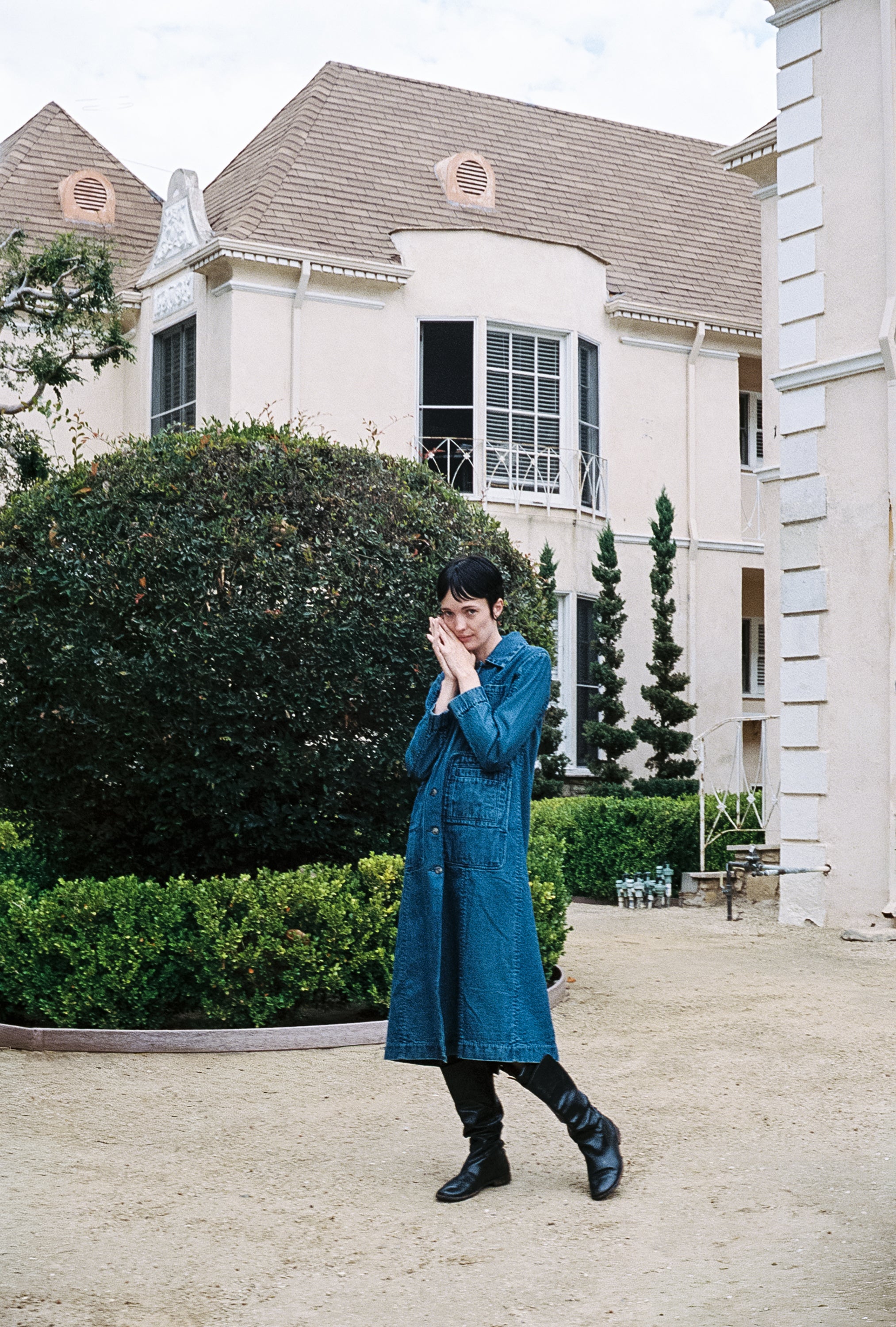 CONRAD CAR COAT | denim | organic + earth dyed
