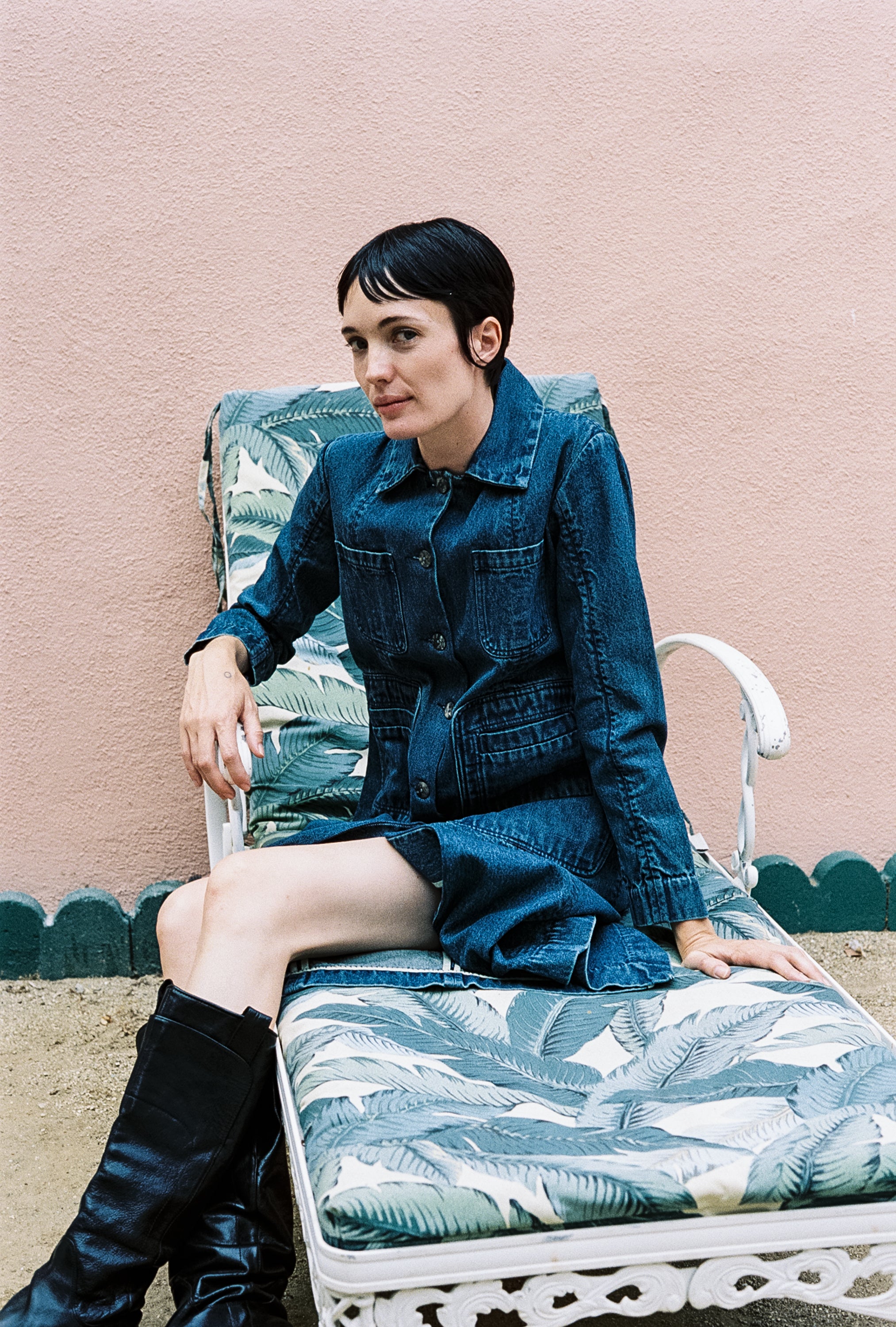 CONRAD CAR COAT | denim | organic + earth dyed