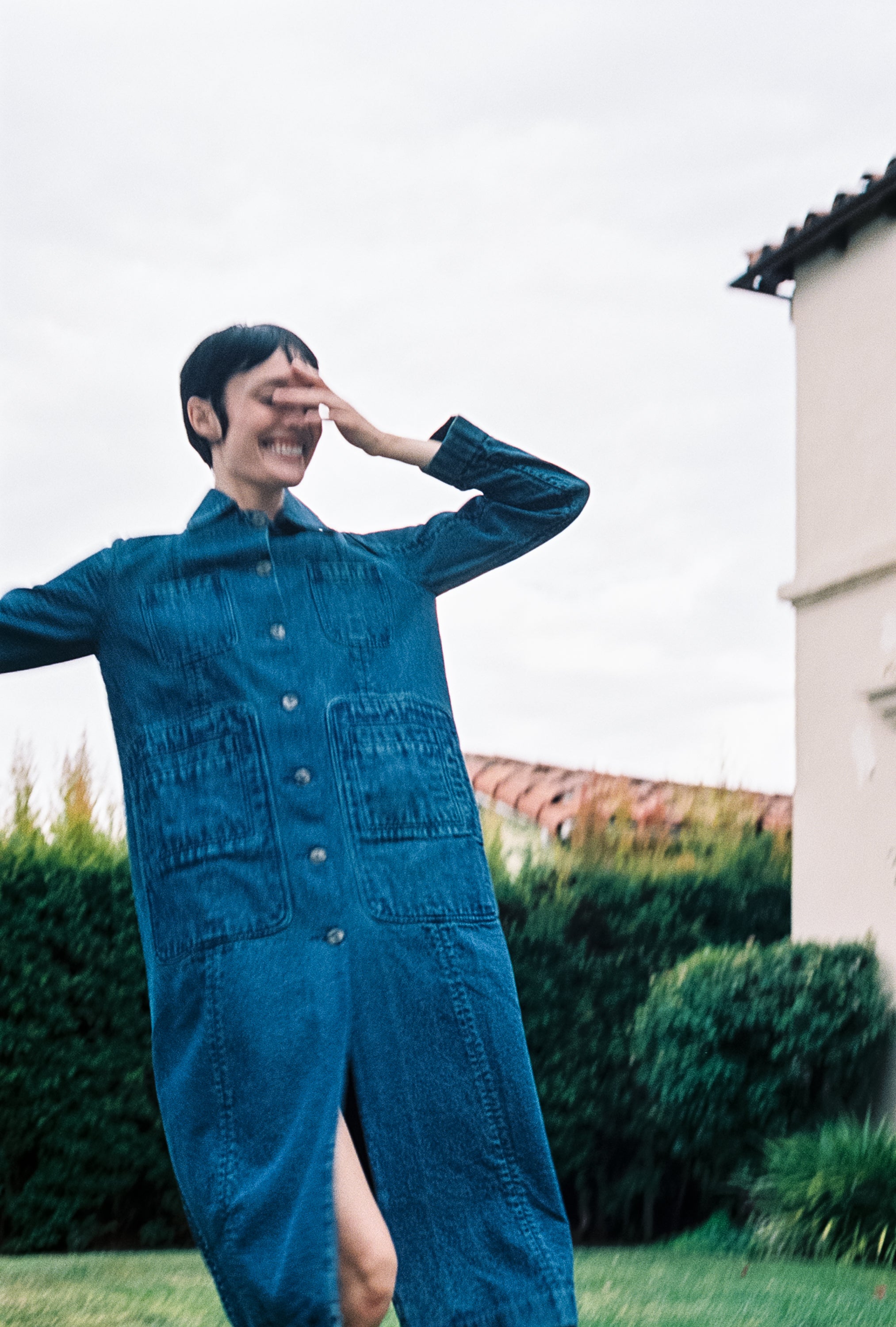 CONRAD CAR COAT | denim | organic + earth dyed