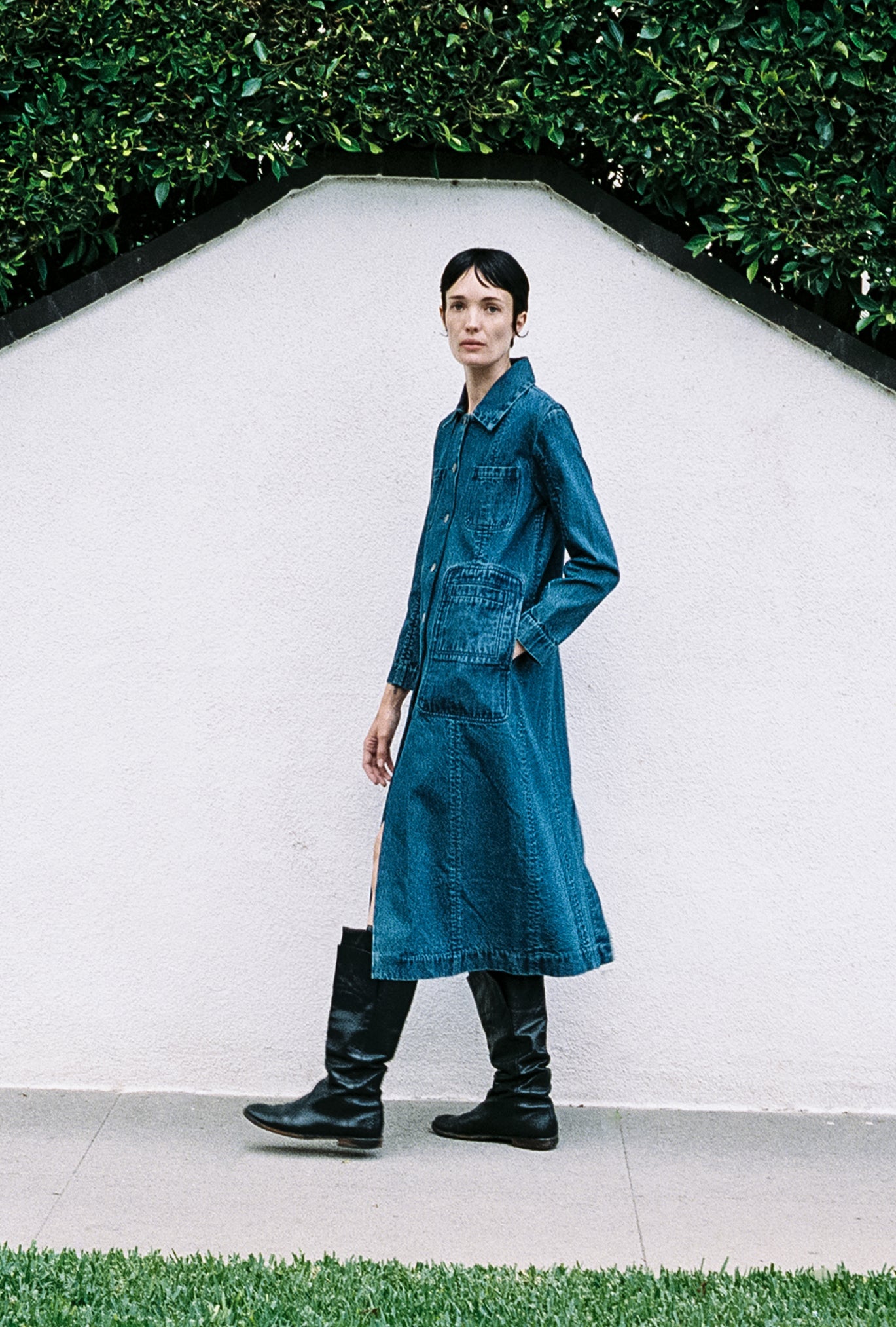 CONRAD CAR COAT | denim | organic + earth dyed