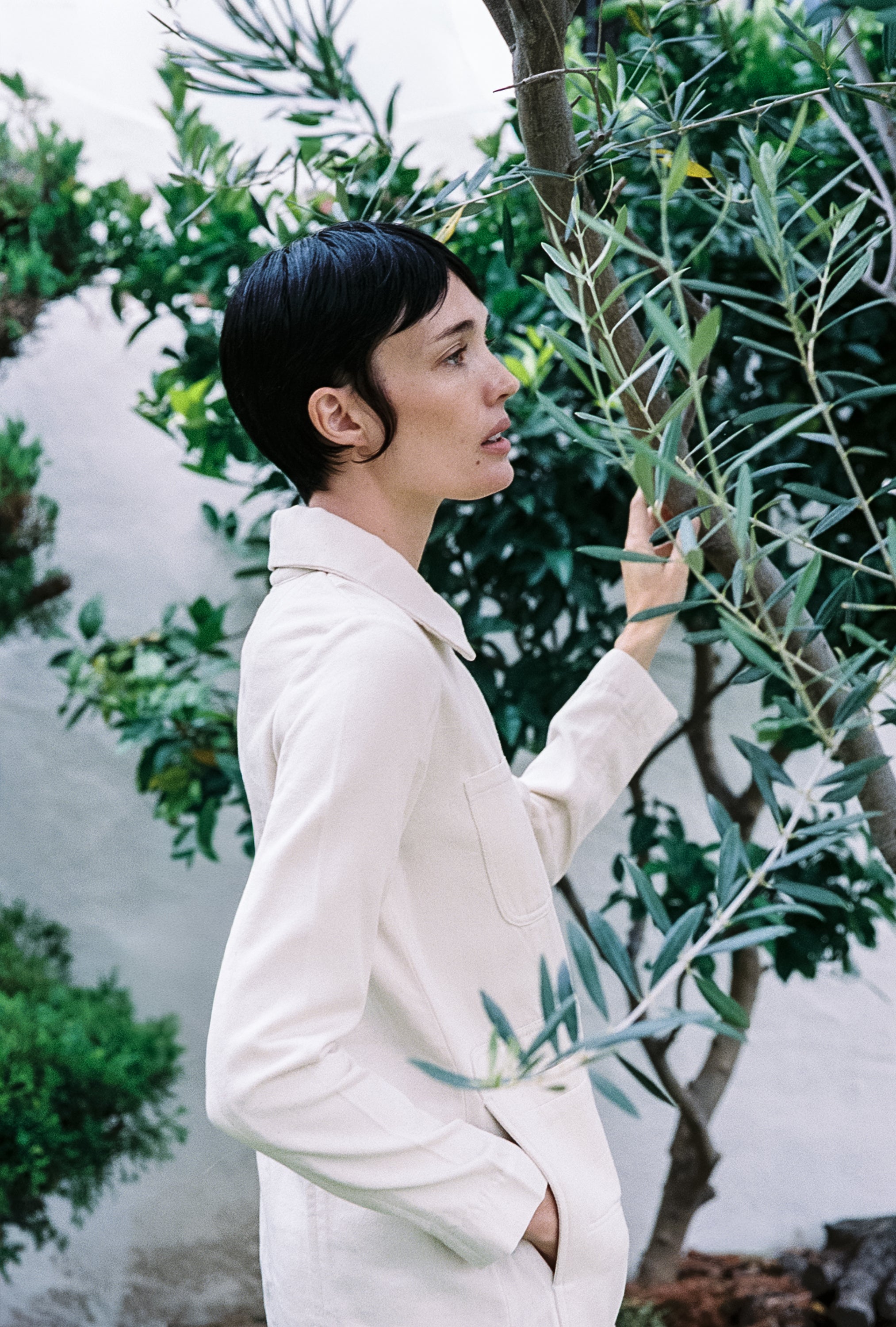 CONRAD CHORE COAT | bone denim | organic + undyed