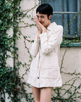 CONRAD CHORE COAT | bone denim | organic + undyed