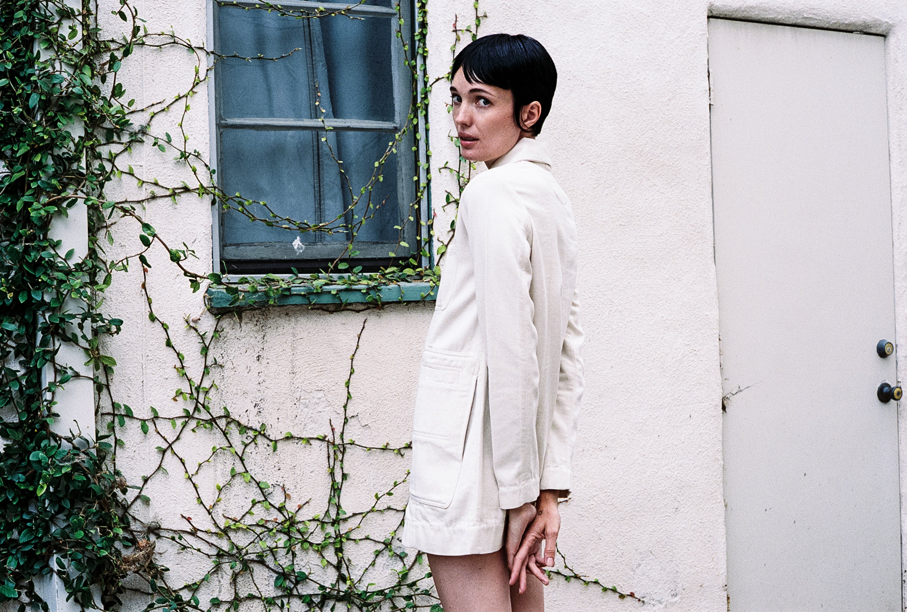CONRAD CHORE COAT | bone denim | organic + undyed