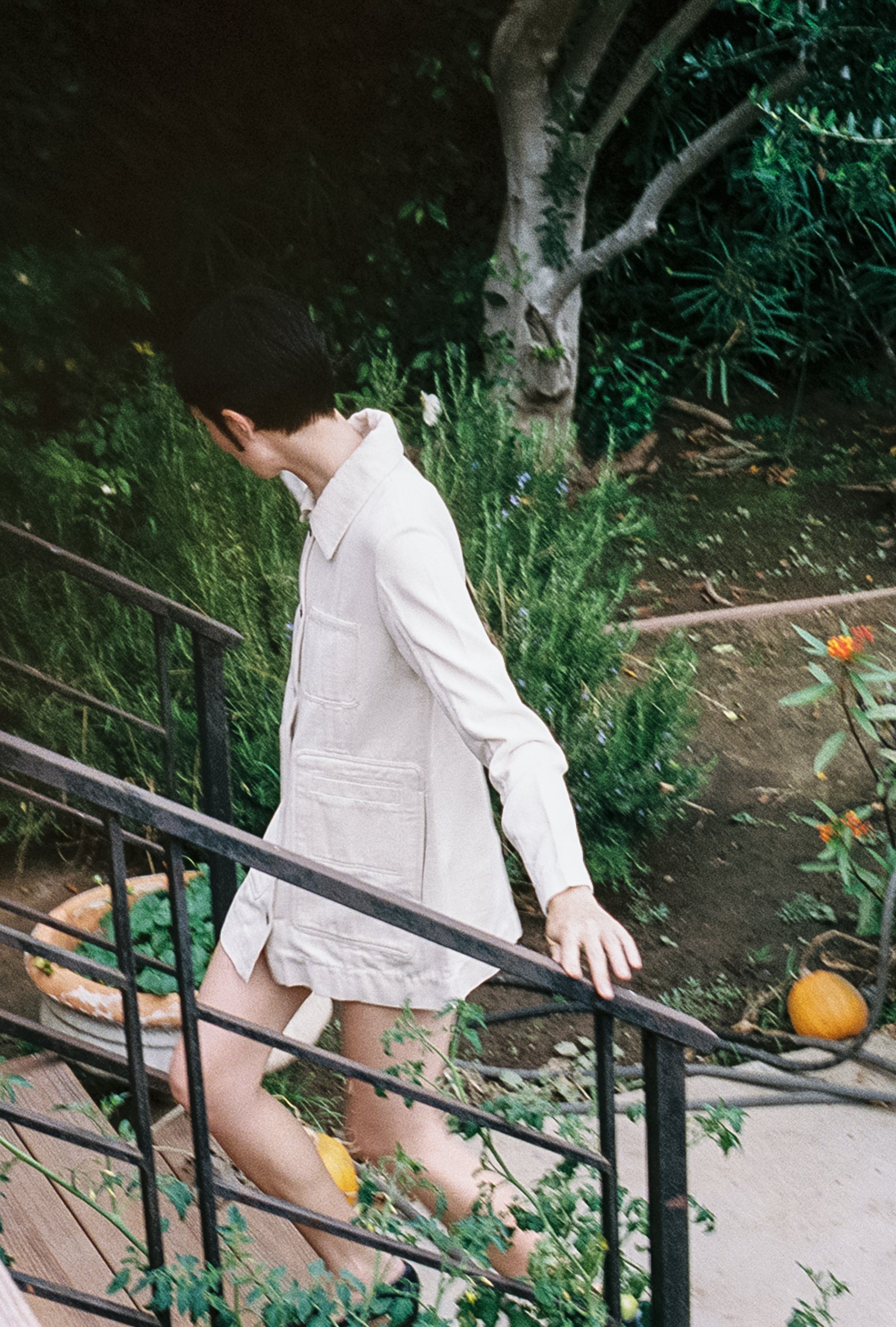CONRAD CHORE COAT | bone denim | organic + undyed