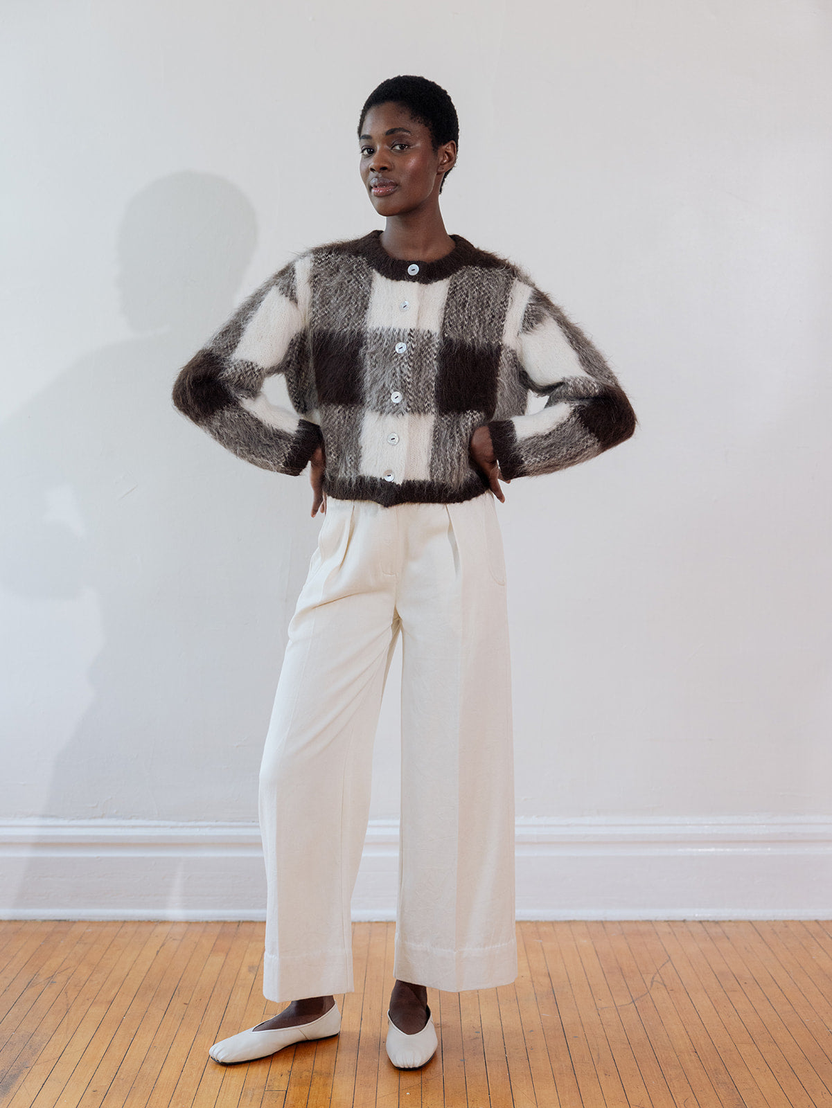 SLOANE TROUSER | bone denim | organic