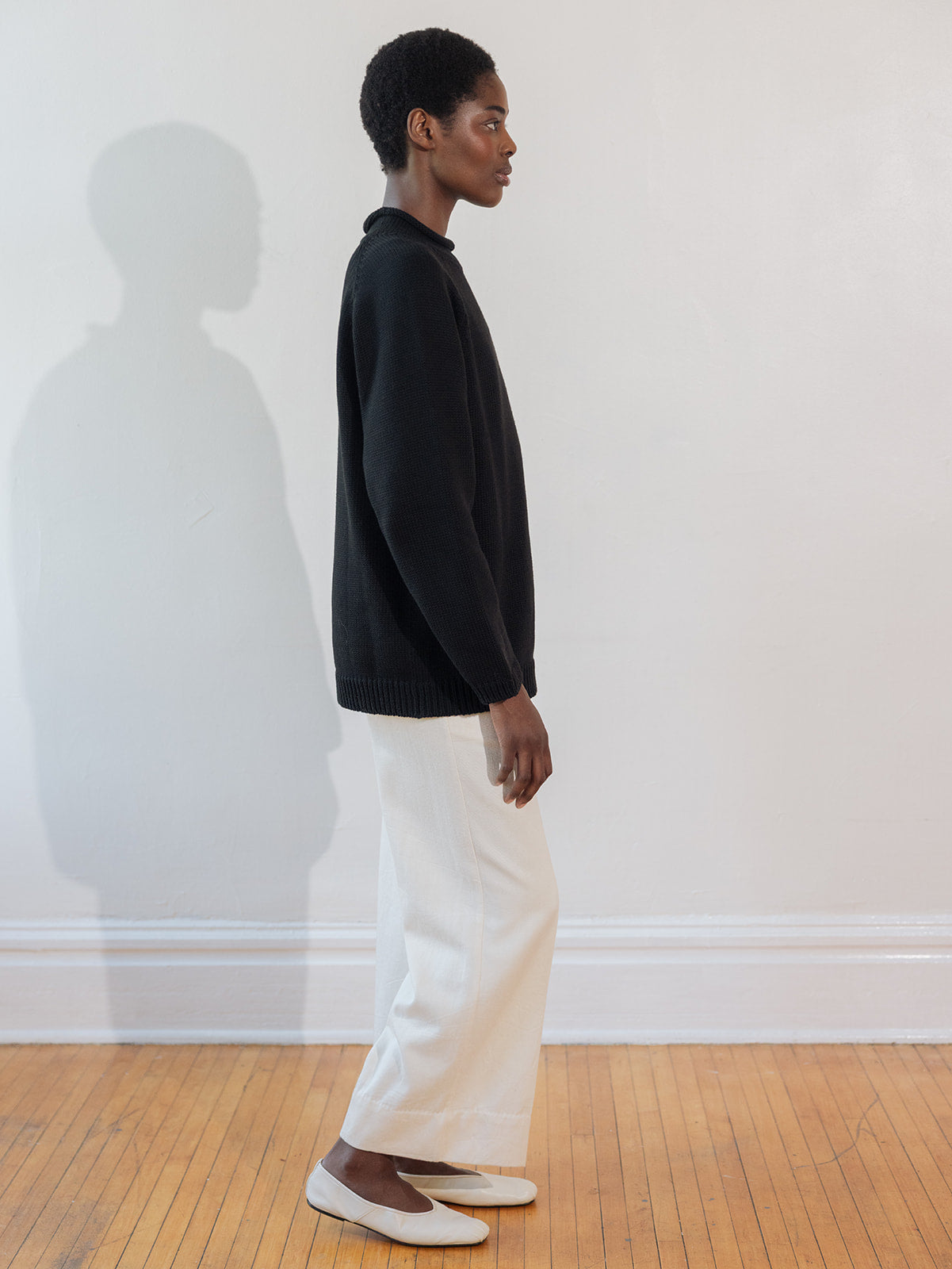 CHUNKY OVERSIZED JUMPER | noir