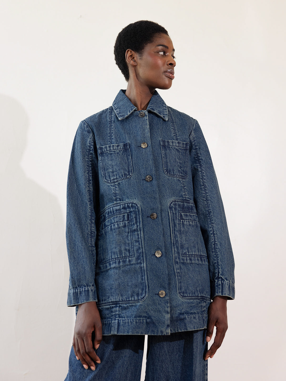 CONRAD CHORE COAT | denim | organic + earth dyed