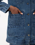CONRAD CHORE COAT | denim | organic + earth dyed