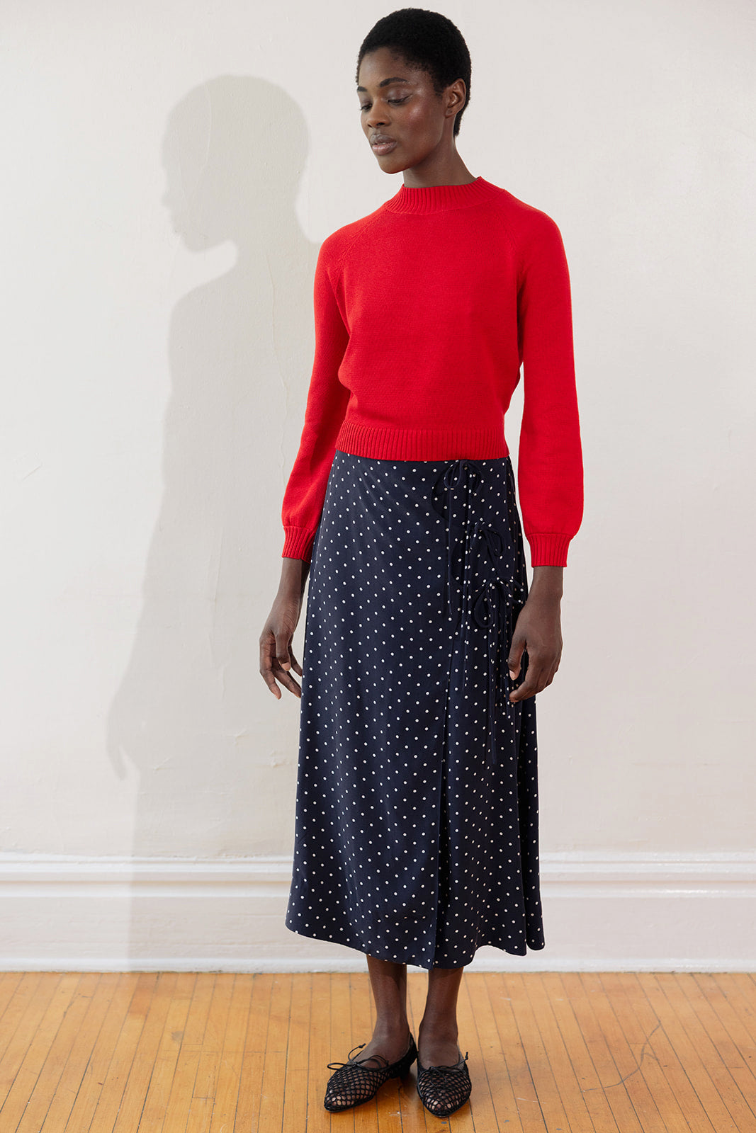 ELDI SKIRT | dotted navy