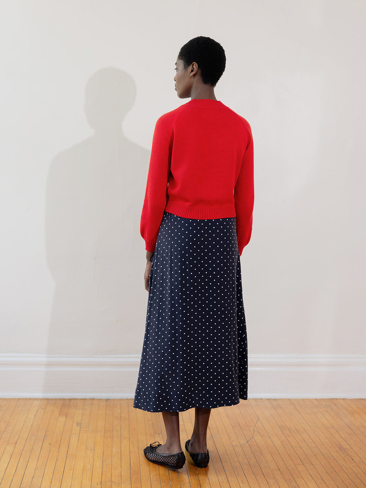 ELDI SKIRT | dotted navy