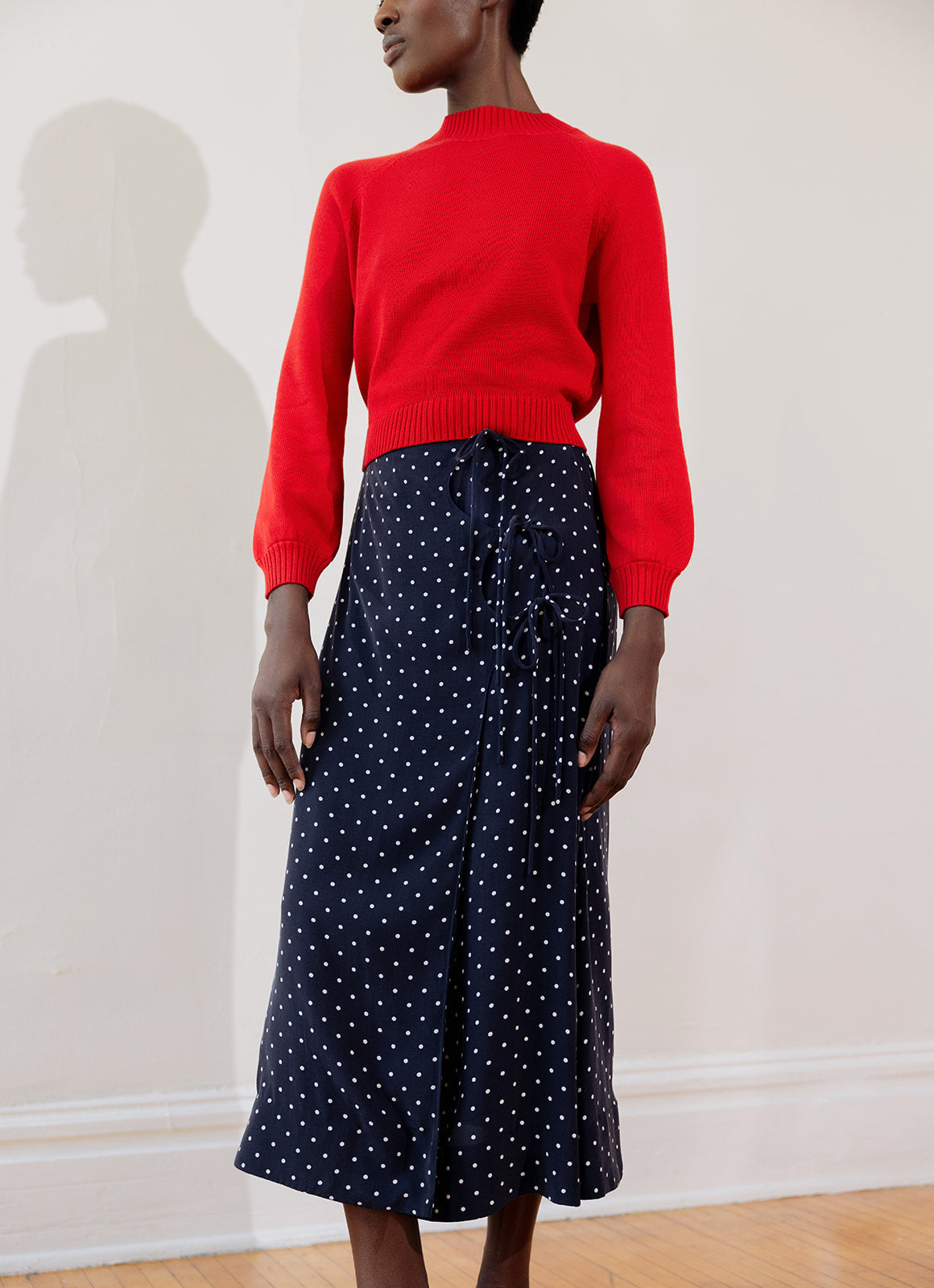 ELDI SKIRT | dotted navy