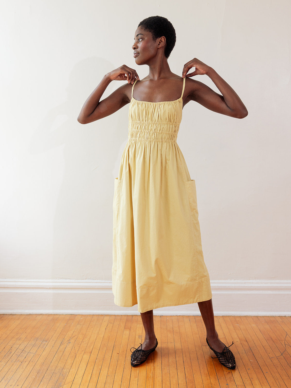 MATCHA DRESS | butter | organic + earth dyed