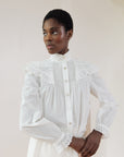 MAYA BLOUSE | bone | organic