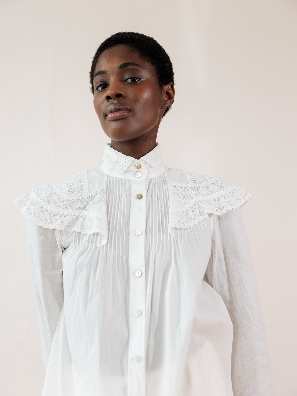 MAYA BLOUSE | bone | organic