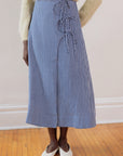 ELDI SKIRT | indigo gingham | organic