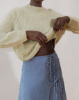 ELDI SKIRT | indigo gingham | organic