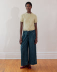SHORT SLEEVE CARDI | pear