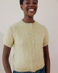 SHORT SLEEVE CARDI | pear