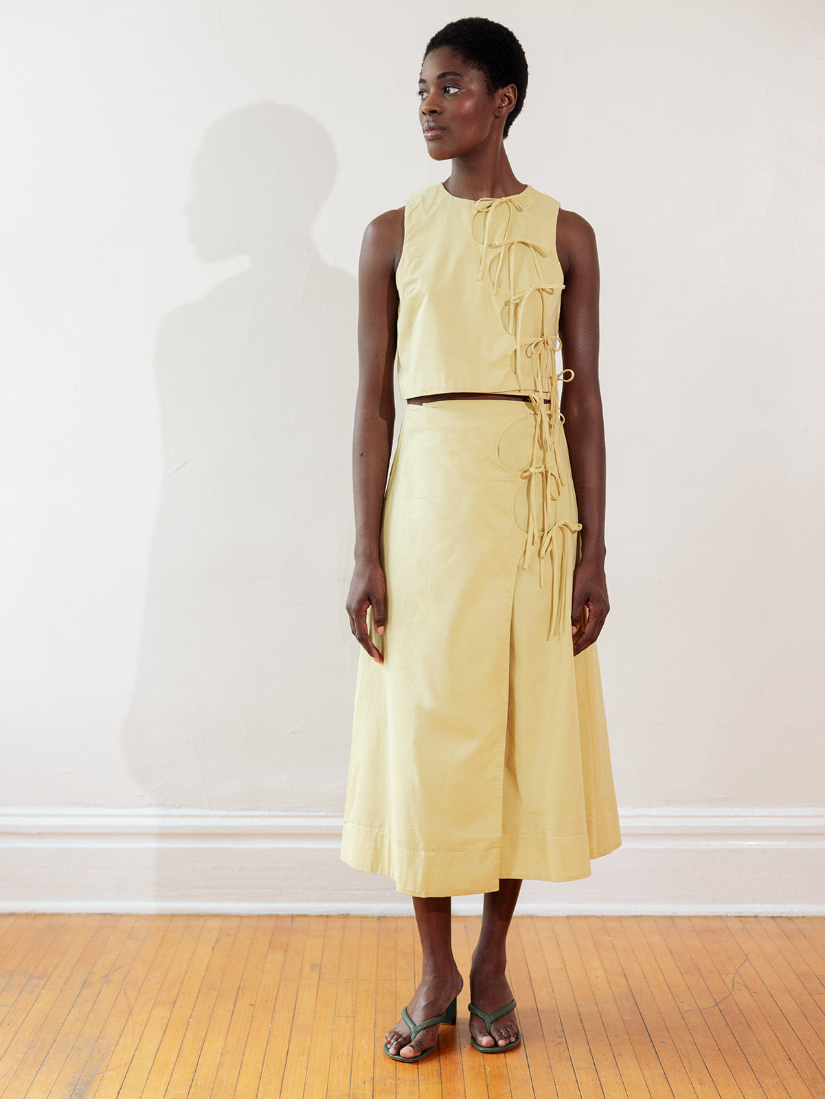 TAHINI TOP | butter | organic + earth dyed