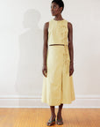 TAHINI TOP | butter | organic + earth dyed