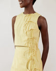 TAHINI TOP | butter | organic + earth dyed