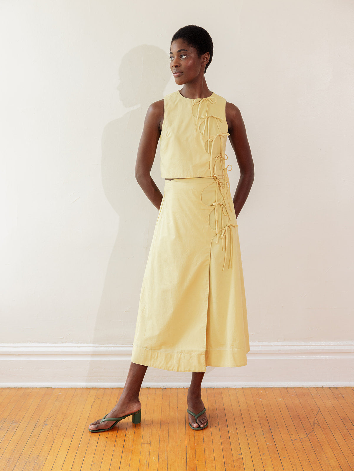TAHINI TOP | butter | organic + earth dyed
