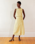 TAHINI TOP | butter | organic + earth dyed