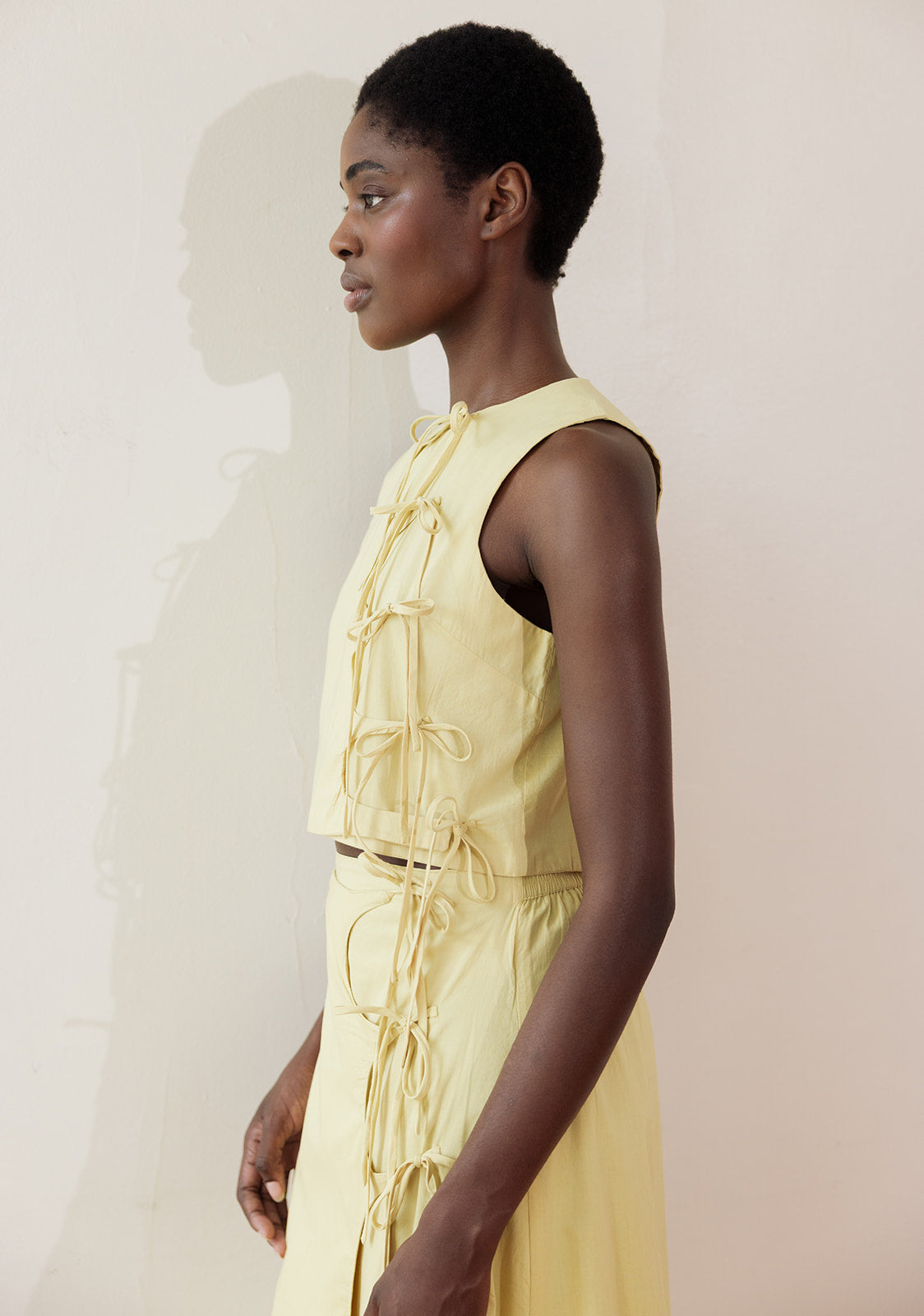TAHINI TOP | butter | organic + earth dyed
