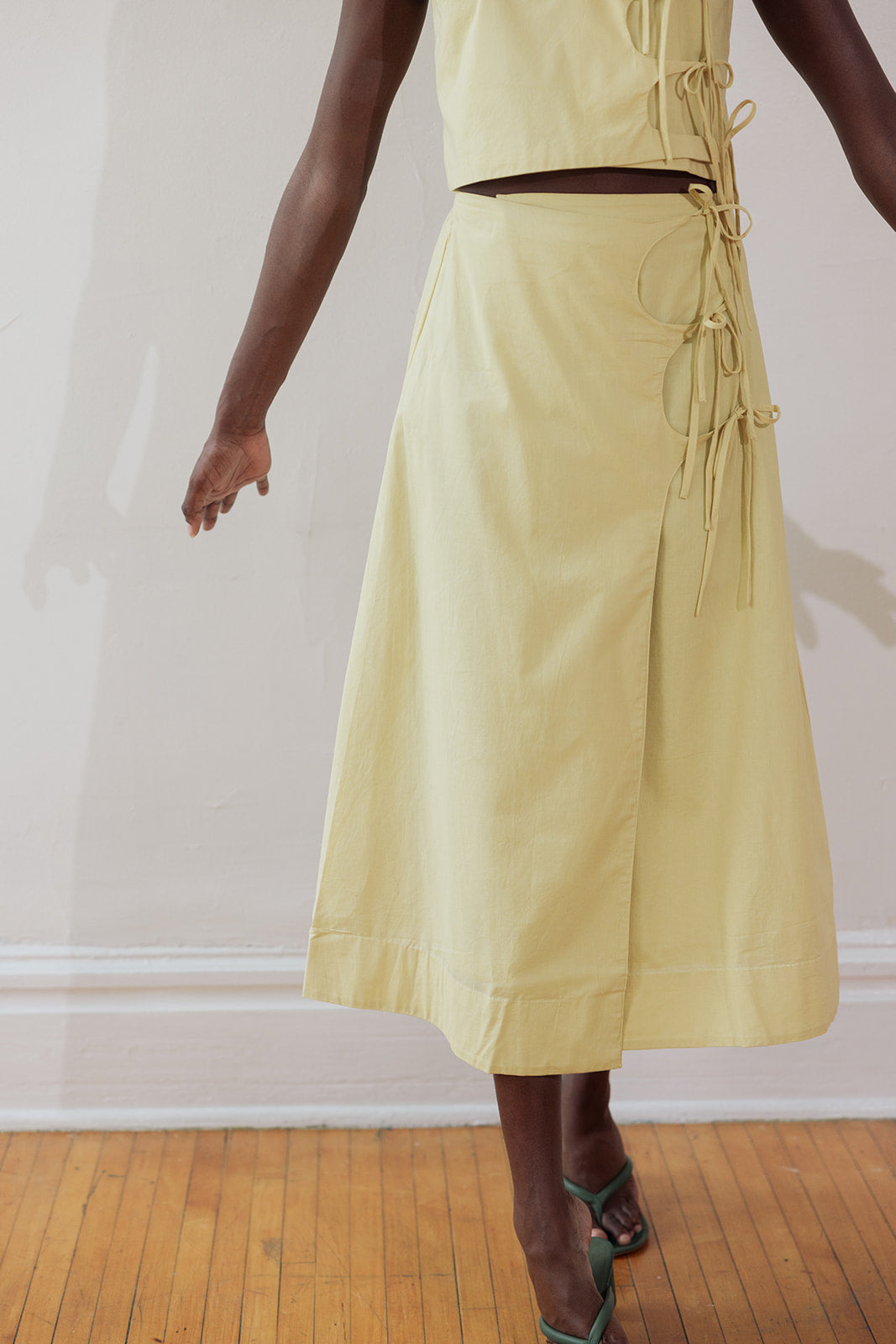 ELDI SKIRT | butter | organic + earth dyed