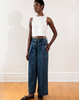 SLOANE TROUSER | indigo denim | organic