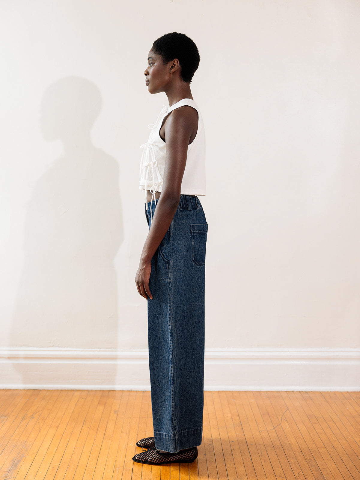 SLOANE TROUSER | indigo denim | organic