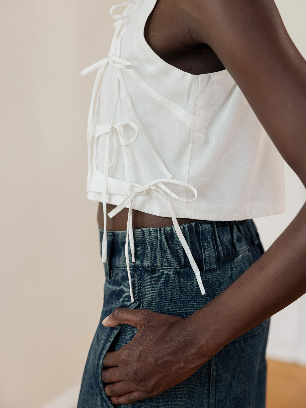 TAHINI TOP | salt | organic + earth dyed