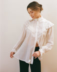 MAYA BLOUSE | bone | organic