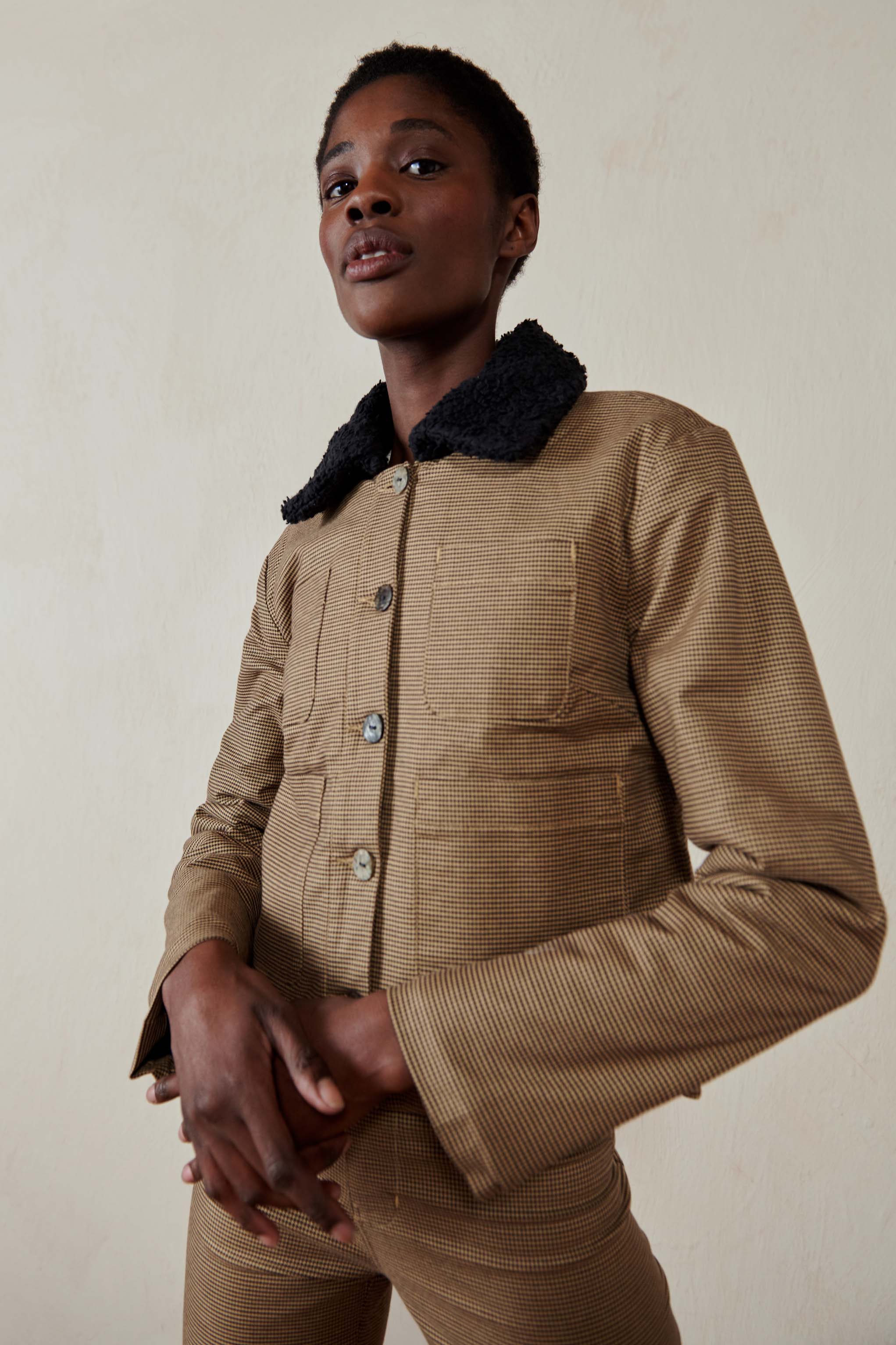 MILO JACKET | houndstooth