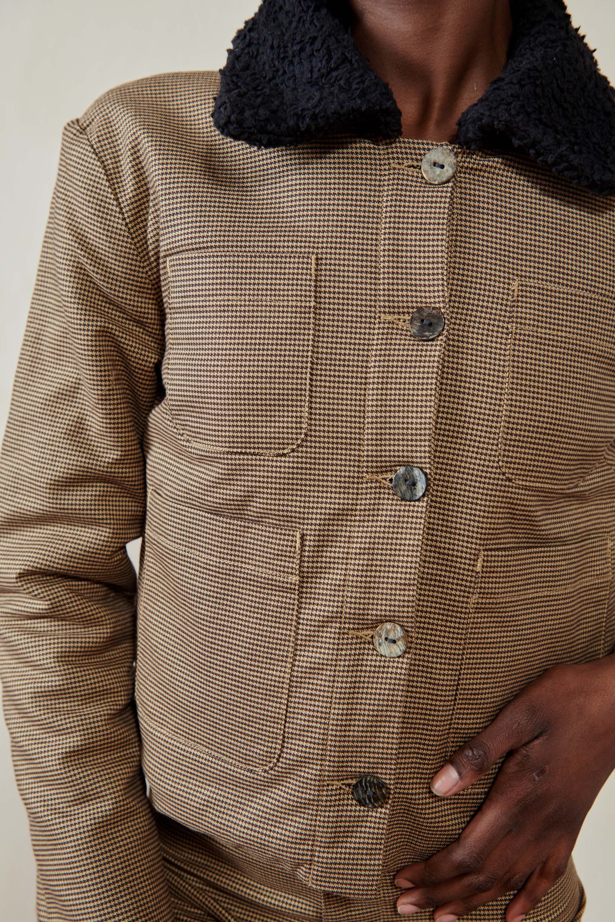 MILO JACKET | houndstooth