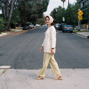 RIBBED GALLO PANT | pear